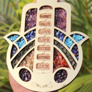 7 Chakra Hamsa Hand Hanger